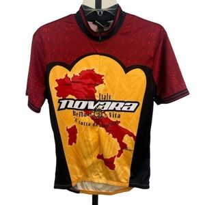 Novara Italy Bella da Vita Cycling Jersey‎ Top Biking Mens Size Small